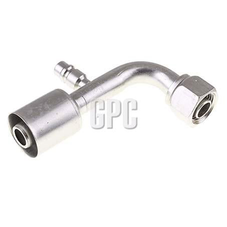 ATCO #10 FOR - Beadlock Step Up #12 90 Deg W/R134a Port Fitting Steel SBX1327-3