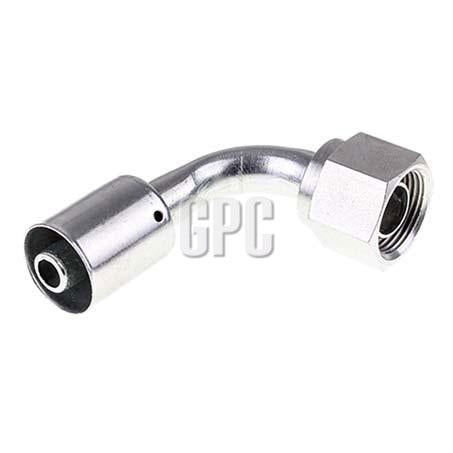 ATCO #12 FOR - Beadlock Step Down #10 90 Deg Fitting Steel SBX1330