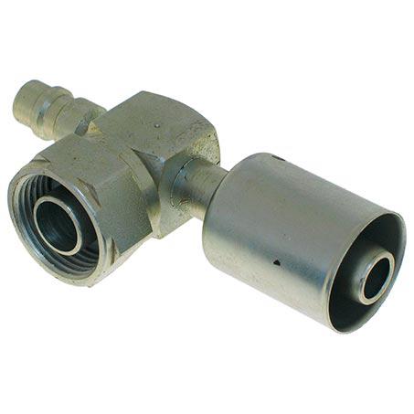 ATCO Air Conditioning Hose Fitting Tube O - O Ring #10-90 Degree Steel SBX2143-3