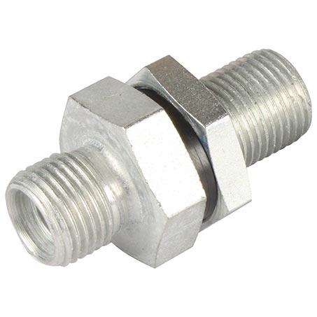 ATCO #6 MIOR - Bulkhead #6 Straight Fitting Steel STX3000