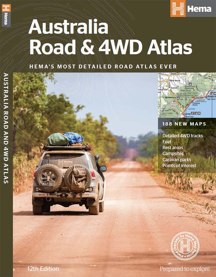HEMA Australia Road & 4Wd Atlas 252Mm X 345Mm
