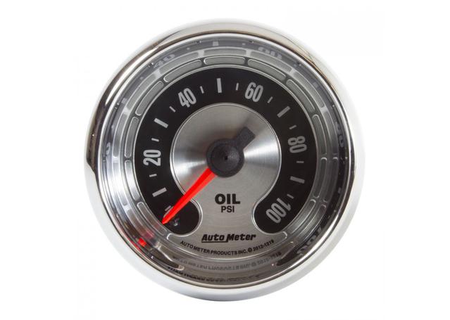Autometer Muscle 2-1/16in Oil Pressure Gauge 0-100PSI Mechanical AU1219