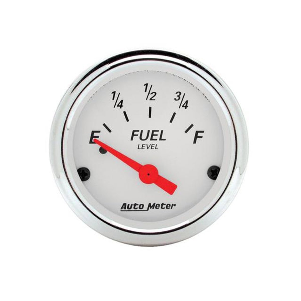 Autometer Arctic White 2-1/16in Fuel Level Gauge 0-90 Ohms Short Sweep Electric AU1315