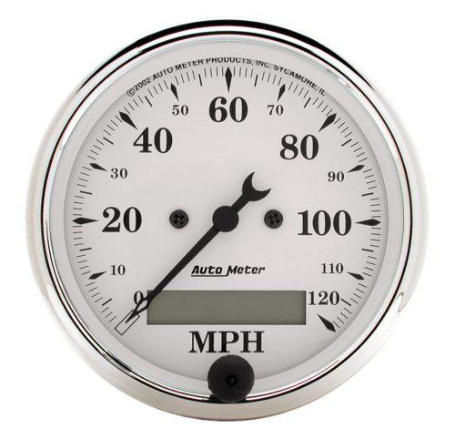 Autometer Old Tyme 3-1/8in Speedometer 120MPH AU1688