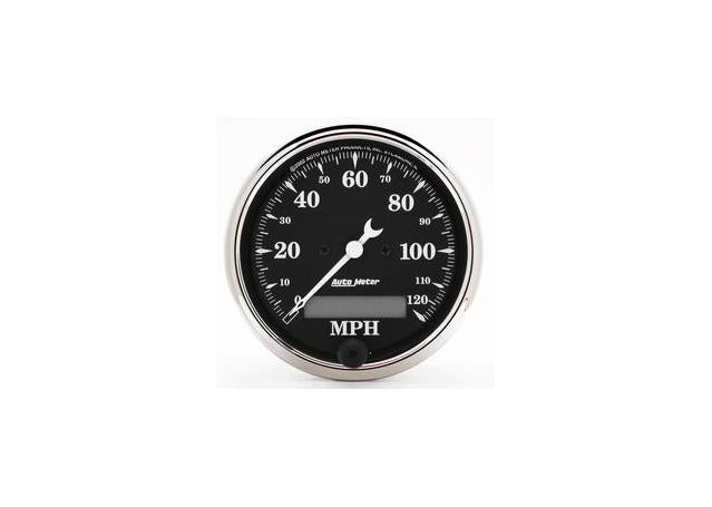Autometer Old Tyme 3-1/8in Speedometer 120MPH Electric AU1787