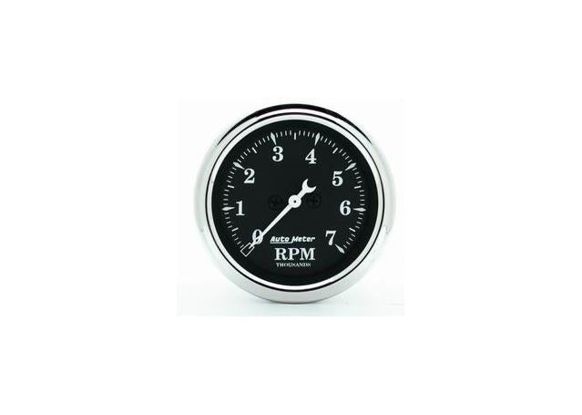 Autometer Old Tyme 2-1/16in Tachometer 7000rpm Full Sweep Electric AU1797