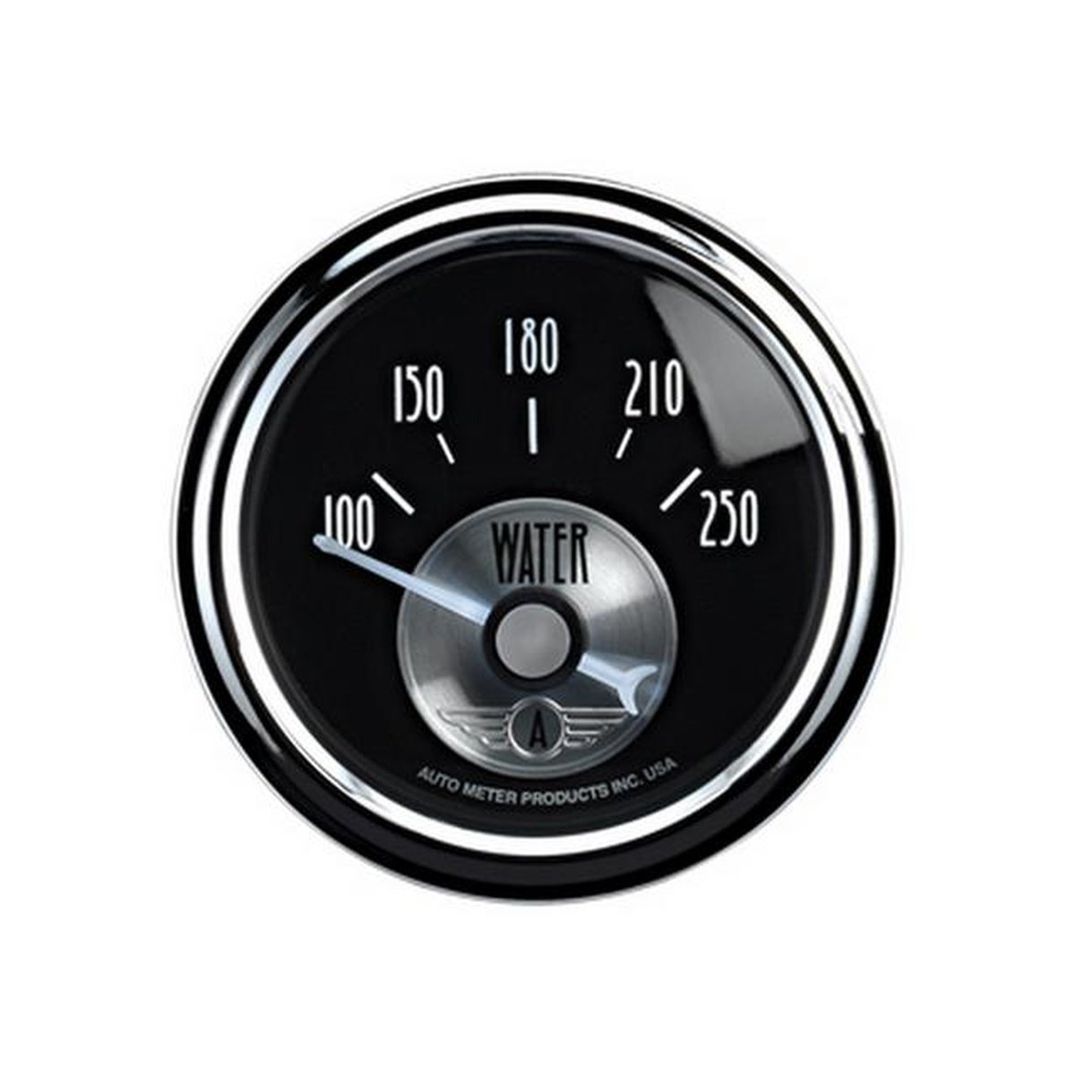 Autometer Black Diamond 2-1/16in Water Temp Gauge 100-250F Short Sweep Electric AU2038