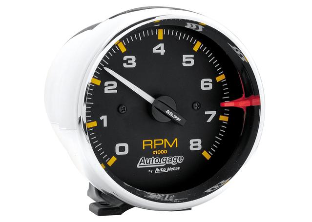 Autometer Auto Gauge 3-3/4in Tachometer 8000rpm Black/Chrome AU2301