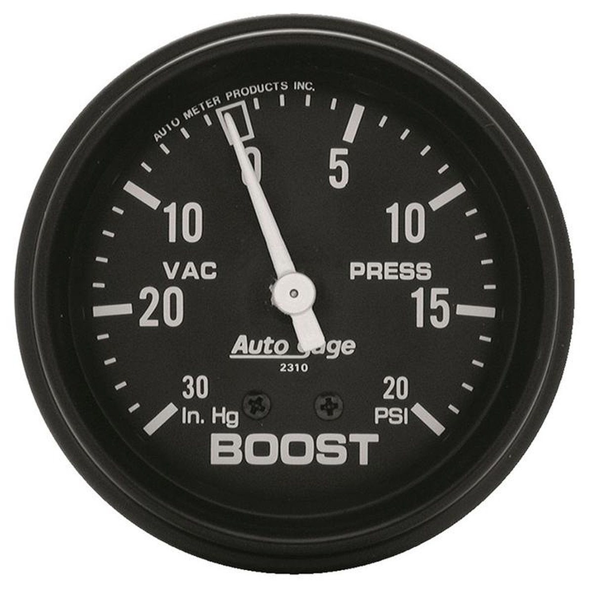 Autometer Auto Gauge 2-5/8in Boost Vacuum Gauge 30in/Hg 20PSI Mechanical AU2310