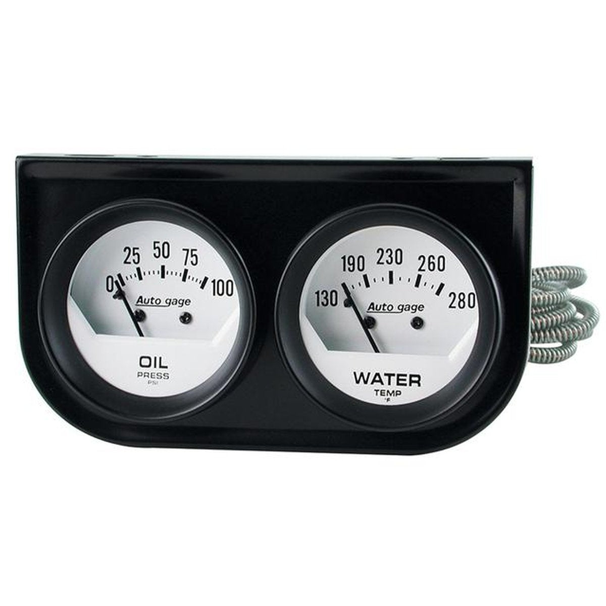 Autometer Auto Gauge 2-1/16in Oil Pressure & Water Temp Gauge Console AU2323