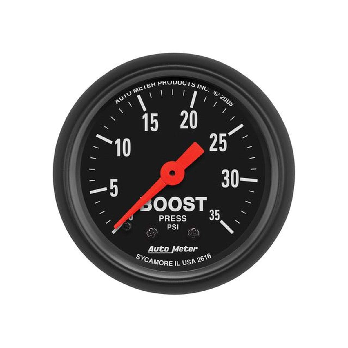 Autometer Z-Series 2-1/16in Boost Gauge 0-35 PSI Mechanical AU2616