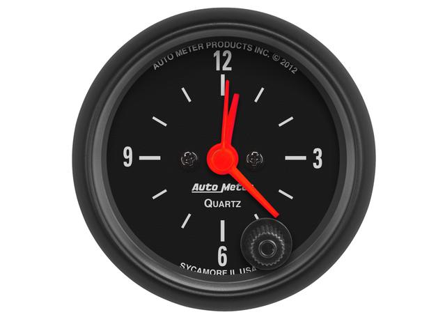 Autometer Z-Series 2-1/16in Clock Analogue 12 Hour AU2632
