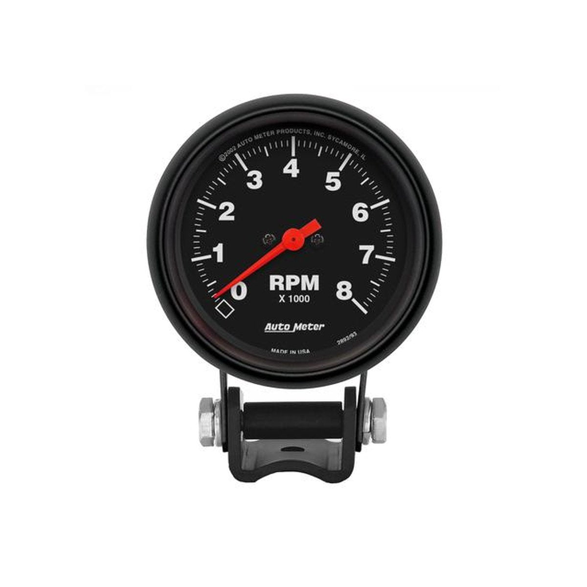 Autometer Z-Series 2-5/8in Tacho Gauge 8,000rpm Pedestal Mount AU2892