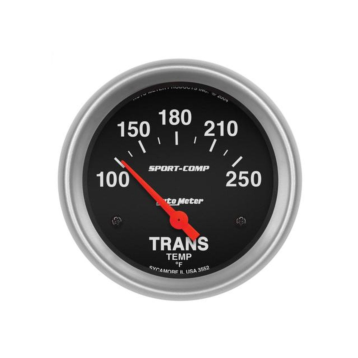 Autometer Sport-Comp 2-5/8in Trans Temp Gauge 100-250F Short Sweep Electric AU3552