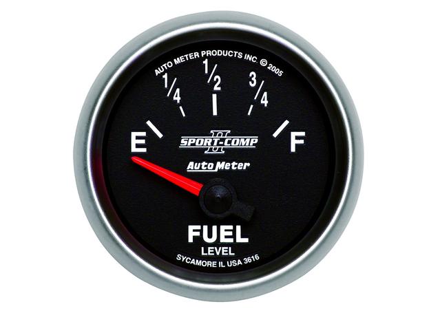 Autometer Sport-Comp II 2-1/16in Fuel Level Gauge 240- 33 Ohm AU3616