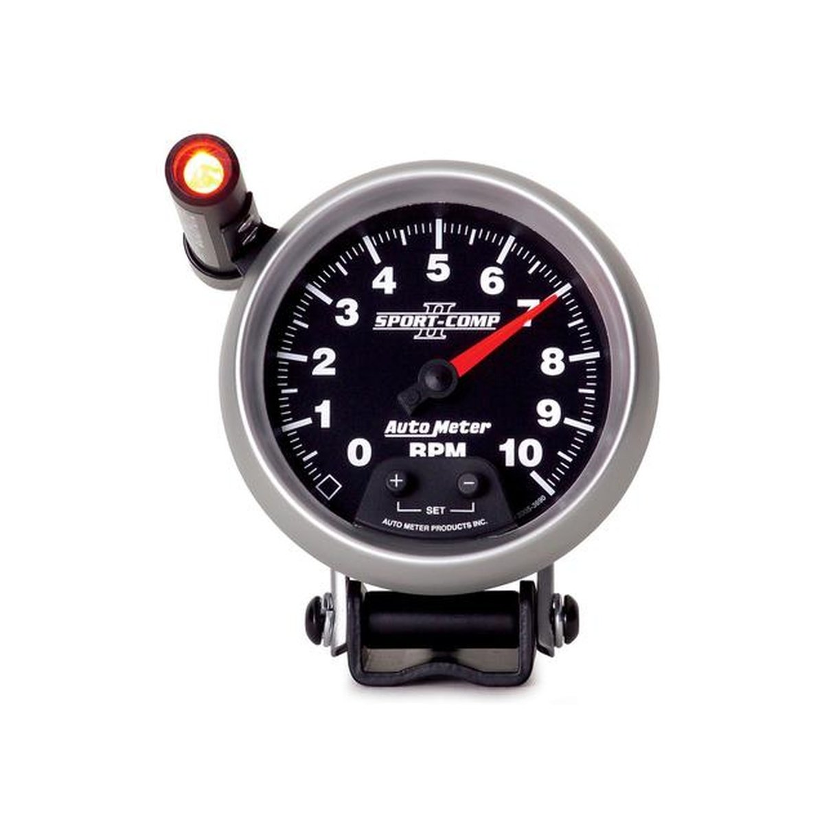 Autometer Sport-Comp II 3-3/4in Tacho Gauge 10,000rpm Pedestal w/Shift Lite AU3690