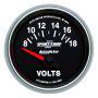 Autometer Sport-Comp II 2-1/16in Voltmeter Gauge 8-18V Short Sweep Electric AU3692