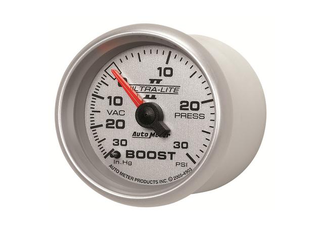 Autometer Ultra-Lite II 2-1/16in Boost-Vacuum Gauge 30in/Hg 30PSI AU4903