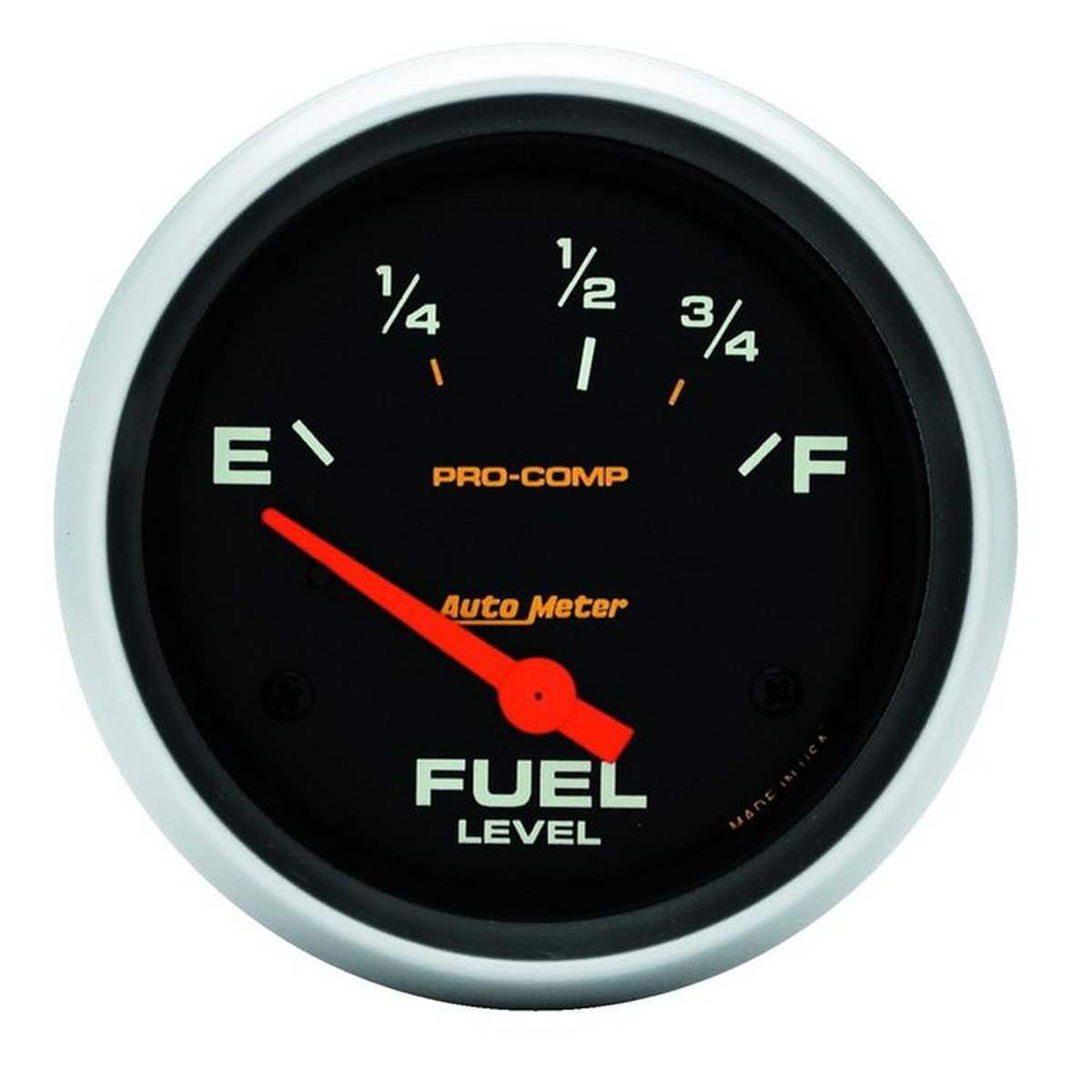 Autometer Pro-Comp 2-5/8in Fuel Level Gauge 73-10 Ohms Short Sweep Electric AU5416