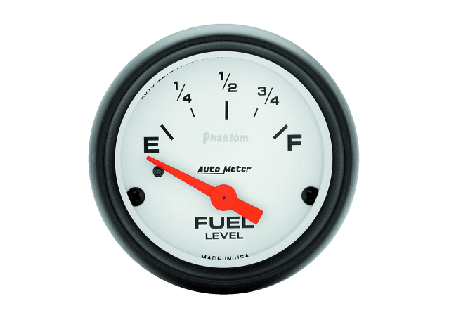 Autometer Phantom 2-1/16in Fuel Level Gauge 0-90 Ohms Short Sweep Electric AU5714