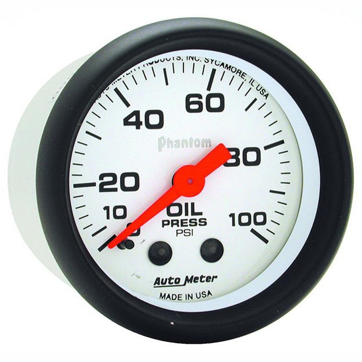 Autometer Phantom 2-1/16in Oil Pressure Gauge 0-100PSI Mechanical AU5721