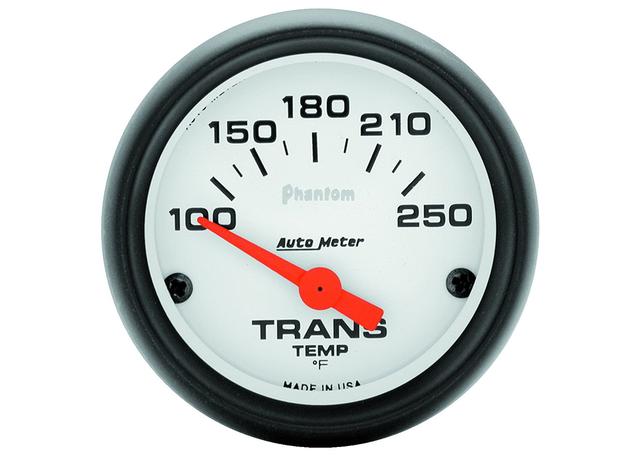 Autometer Phantom 2-1/16in Trans Temp Gauge 100-250F Short Sweep Electric AU5757