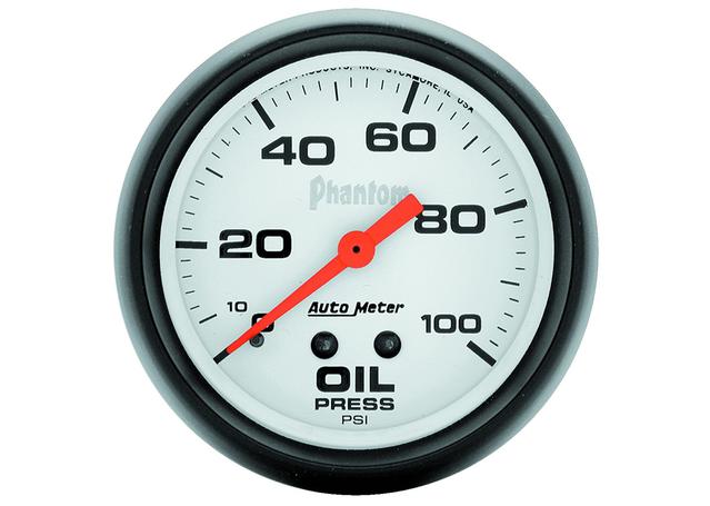 Autometer Phantom 2-5/8in Oil Pressure Gauge 0-100PSI Mechanical AU5821