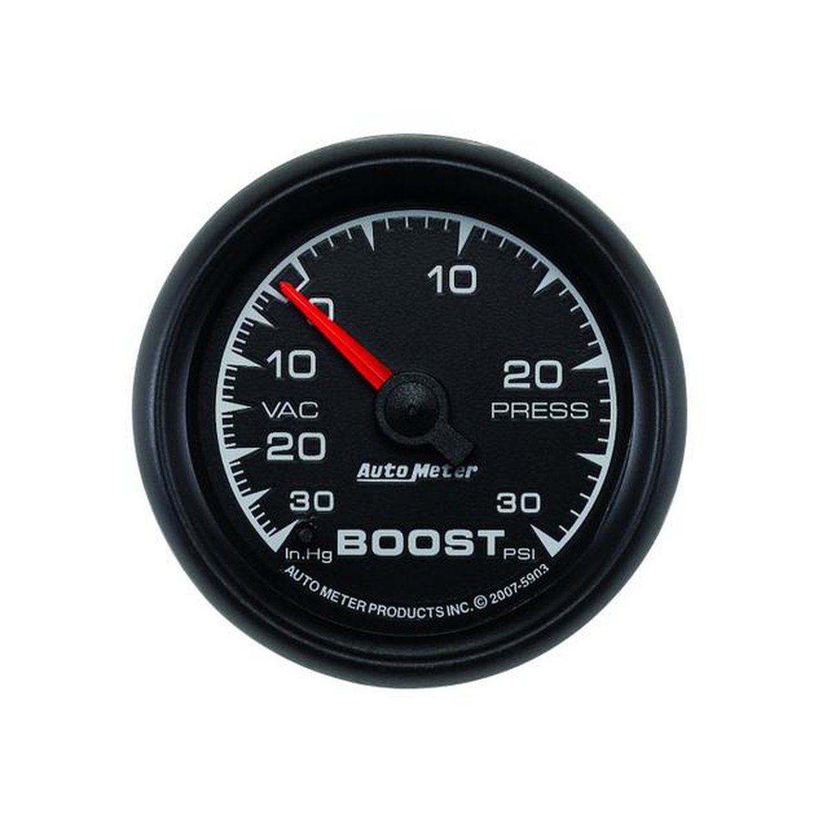 Autometer ES Series 2-1/16in Boost Vacuum Gauge 30in/Hg 30PSI Mechanical AU5903