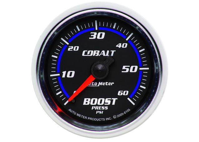 Autometer Cobalt 2-1/16in Boost Gauge 0-60 PSI Mechanical AU6105