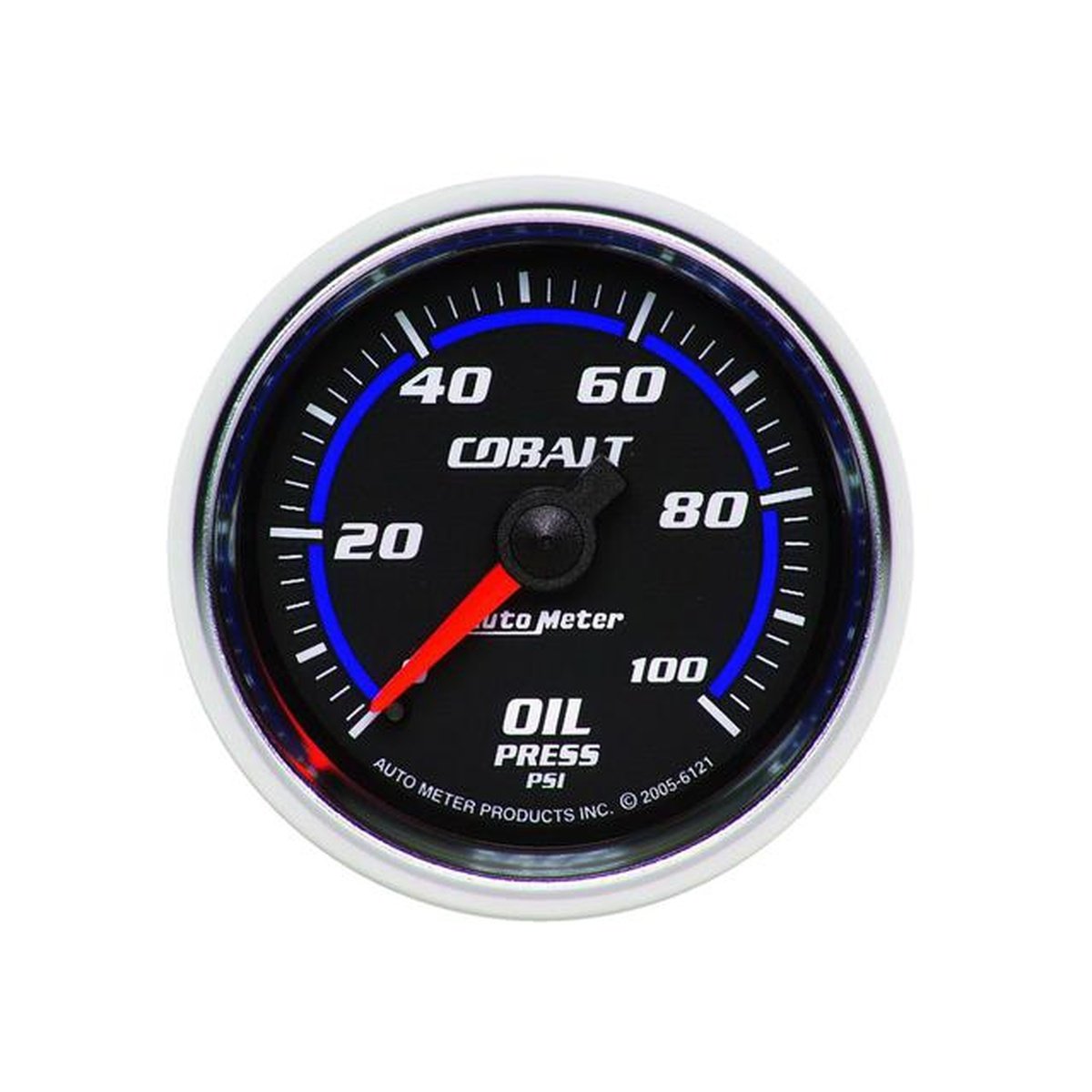 Autometer Cobalt 2-1/16in Oil Pressure Gauge 0-100 PSI Mechanical AU6121