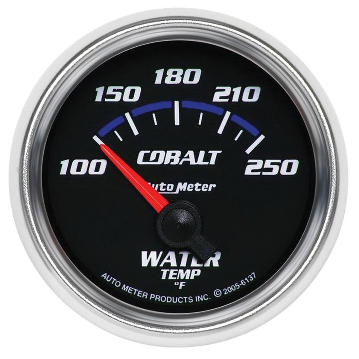 Autometer Cobalt 2-1/16in Water Temp Gauge 100-250F Short Sweep Electric AU6137