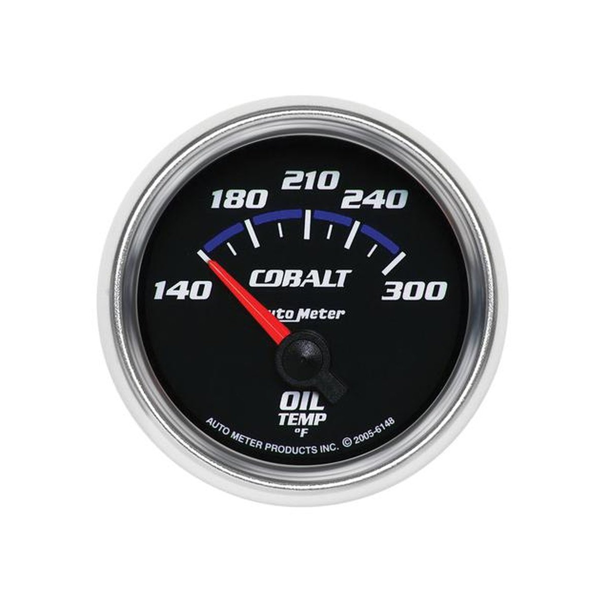 Autometer Cobalt 2-1/16in Oil Temp Gauge 140-300F Short Sweep Electric AU6148