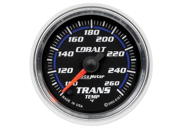 Autometer Cobalt 2-1/16in Trans Temp Gauge 100-260F Full Sweep Electric AU6157