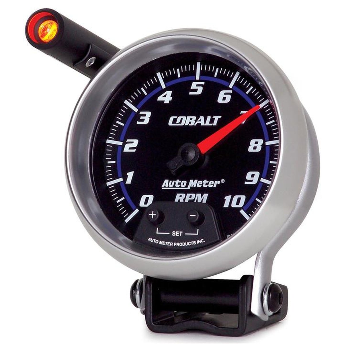Autometer Cobalt 3-3/4in Tacho Gauge 10,000rpm Pedestal Mount w/Shift Light AU6290