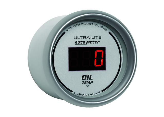 Autometer Ultra-Lite Digital 2-1/16in Oil Temp Gauge 0-340F Electric AU6548