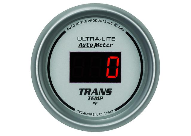 Autometer Ultra-Lite Digital 2-1/16in Trans Temp Gauge 0-340F Electric AU6549