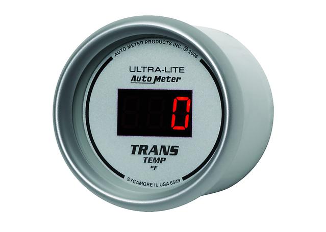 Autometer Ultra-Lite Digital 2-1/16in Trans Temp Gauge 0-340F Electric AU6549