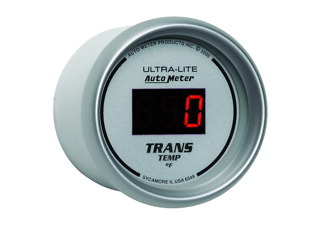 Autometer Ultra-Lite Digital 2-1/16in Trans Temp Gauge 0-340F Electric AU6549