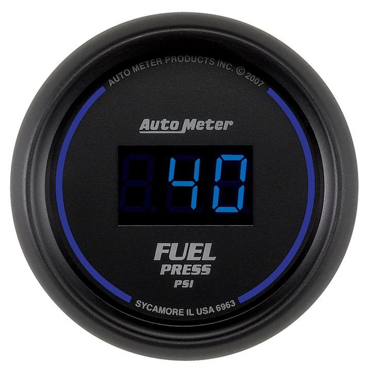 Autometer Cobalt Digital 2-1/16in Fuel Pressure Gauge 5-100 PSI Electric AU6963