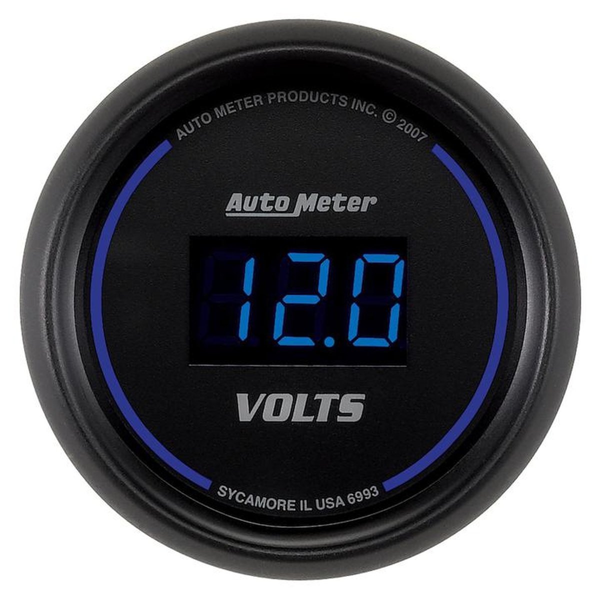 Autometer Cobalt Digital 2-1/16in Voltmeter Gauge 8-18V Electric AU6993