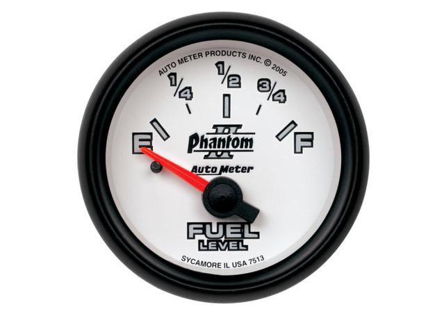 Autometer Phantom II 2-1/16in Fuel Level Gauge 0-90 Ohms AU7513