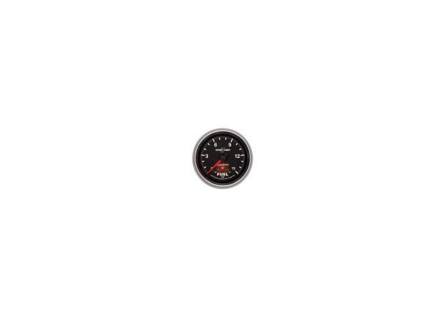 Autometer Sport-Comp II 2-5/8in Fuel Pressure Gauge 0-15 PSI Full Sweep Electric Peak & Warning AU7661