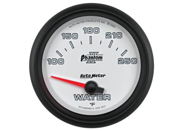 Autometer Phantom II 2-5/8in Water Temp Gauge 100-250F AU7837