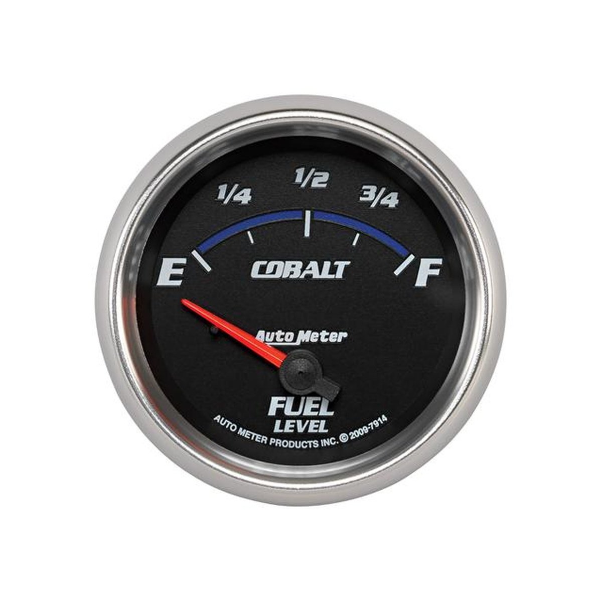 Autometer Cobalt 2-5/8in Fuel Level Gauge 0-90 Ohms Short Sweep Electric AU7914
