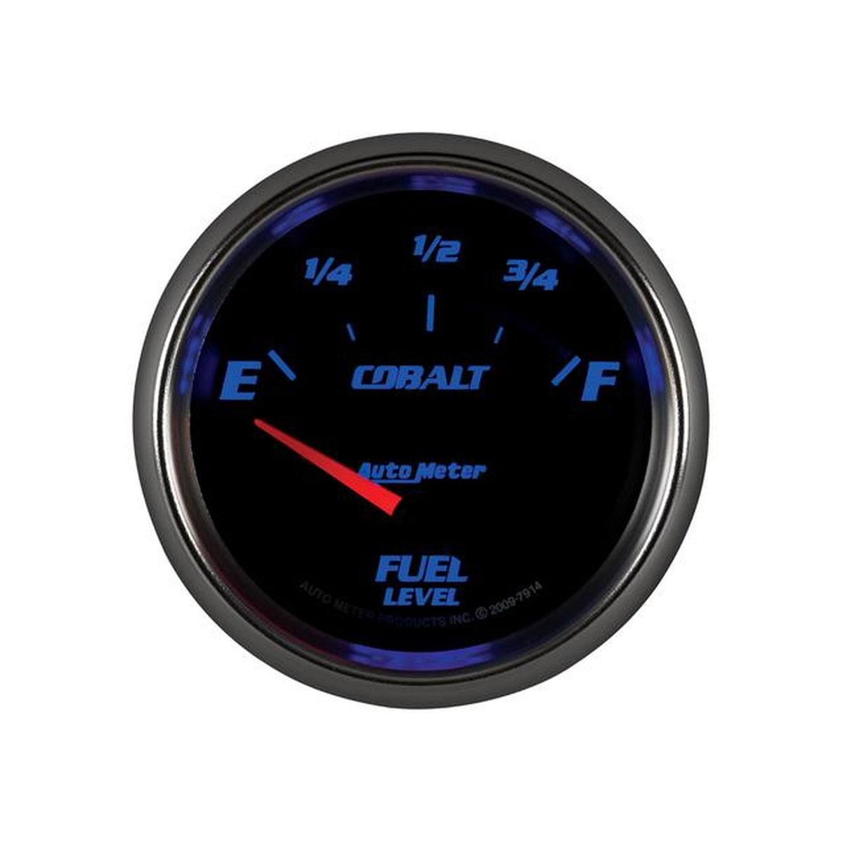 Autometer Cobalt 2-5/8in Fuel Level Gauge 0-90 Ohms Short Sweep Electric AU7914