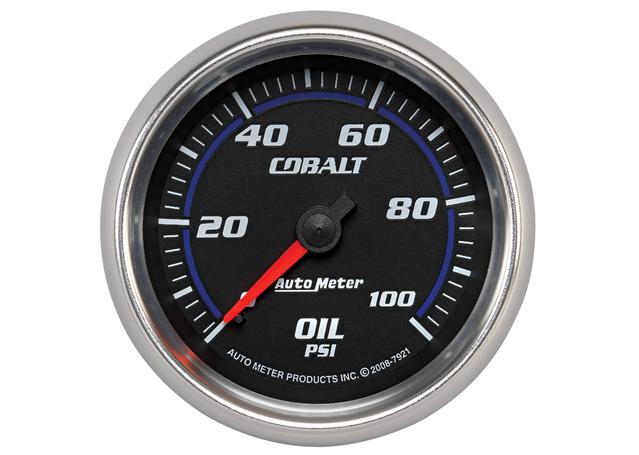 Autometer Cobalt 2-5/8in Oil Pressure Gauge 0-100 PSI Mechanical AU7921