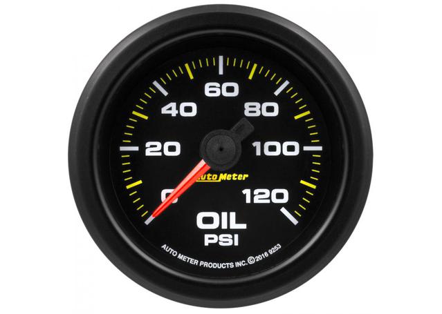 Autometer Extreme 2-1/16in Oil Pressure Gauge 120PSI Full Sweep Electric AU9253