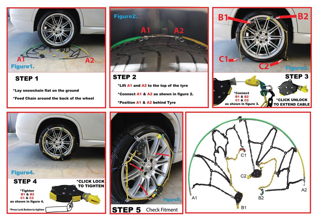 Autotecnica Premium Snow Chains (Sedan/Hatch) CAP80