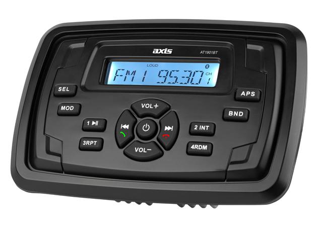 Axis Marine Bluetooth AM/FM USB Waterproof Mechless Receiver AT1901BT