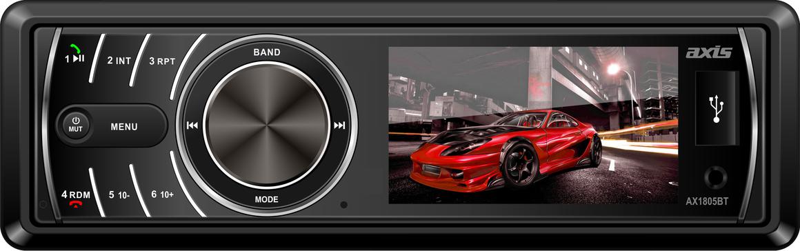 Axis Bluetooth USB Mechless Headunit w/ 3" LCD AX1805BT
